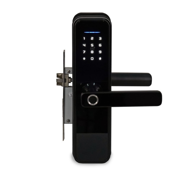 Замок биометрический автономный Trinix TRL-5305BTF Black с Bluetooth, считывателем отпечатков пальцев и карт Mifare Замок биометрический автономный Trinix TRL-5305BTF Black с Bluetooth, считывателем отпечатков пальцев и карт Mifare