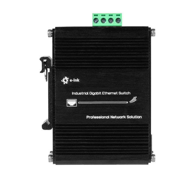 PoE-комутатор 5-портовий E-LINK LNK-IMC104GP-SFP IN 12-48V