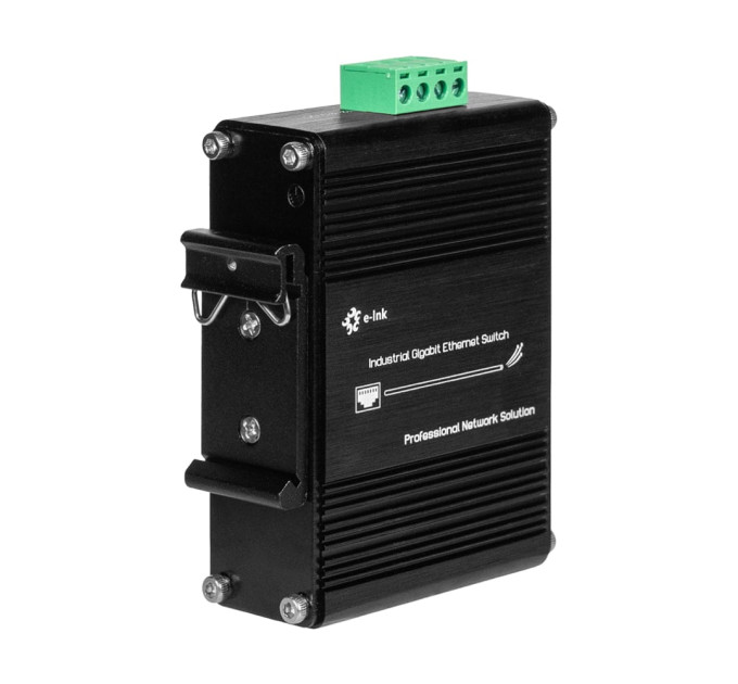 PoE-комутатор 5-портовий E-LINK LNK-IMC104GP-SFP IN 12-48V