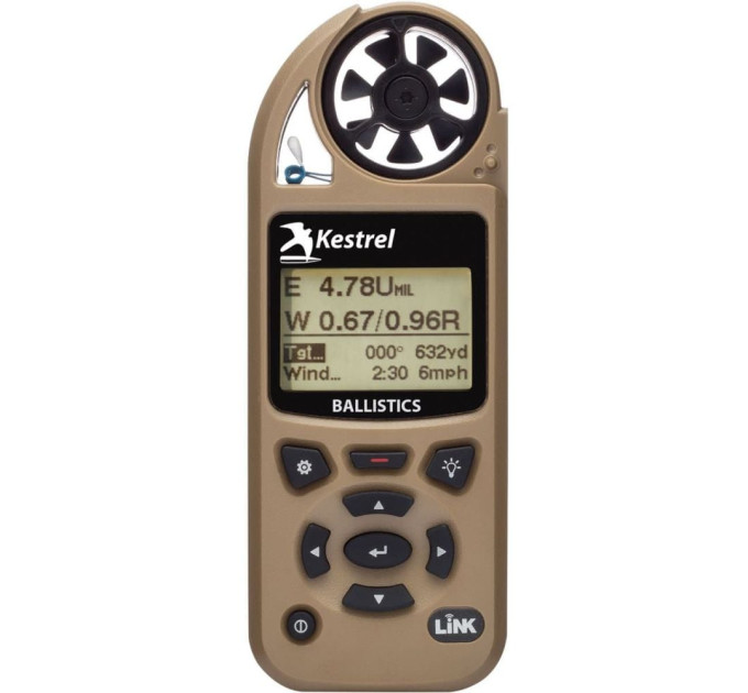 Метеостанція Kestrel 5700 Ballistics LiNK Tan з Bluetooth та балістичним калькулятором Метеостанція Kestrel 5700 Ballistics LiNK Tan з Bluetooth та балістичним калькулятором