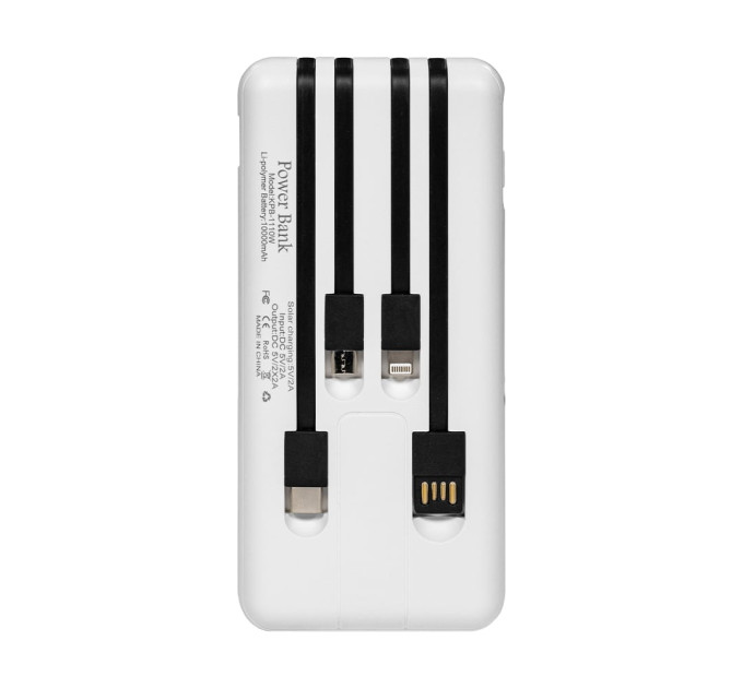 Повербанк 10000mAh Power Bank Kraft KPB-1110W White бездротова зарядка