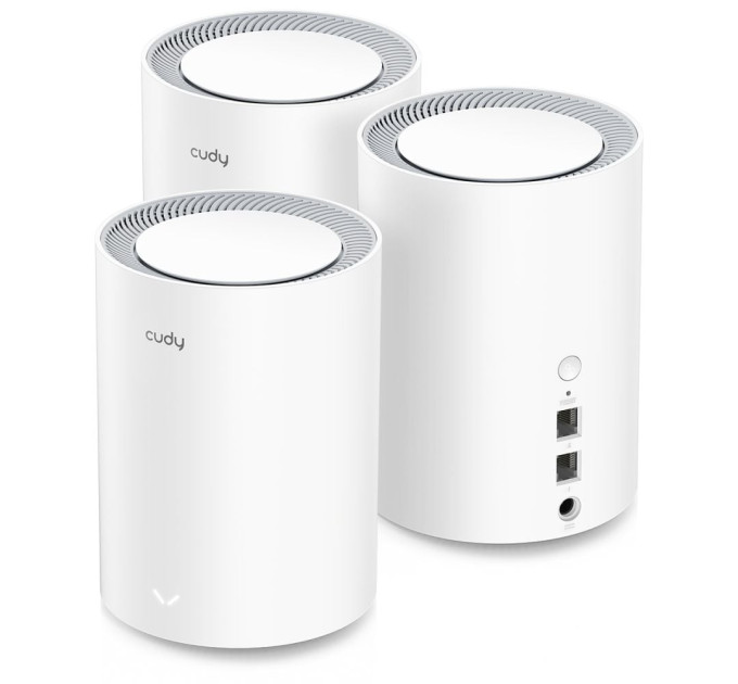 Маршрутизатор WiFi Mesh-система WiFi 6 Cudy M1800 (3-Pack) 3 штуки дводіапазонні гігабітні AX1800