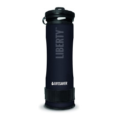 Портативна пляшка для очищення води LifeSaver Liberty Black 0.4l
