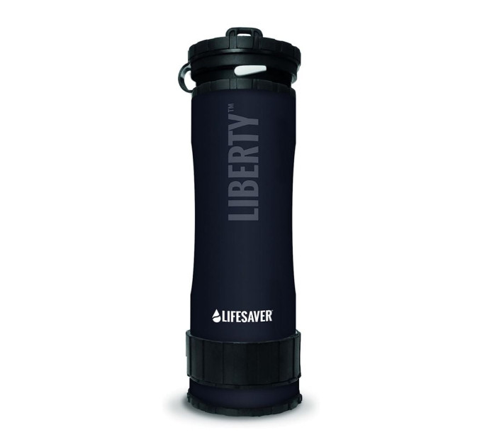Портативная бутылка для очистки воды LifeSaver Liberty Black 0.4l Портативная бутылка для очистки воды LifeSaver Liberty Black 0.4l