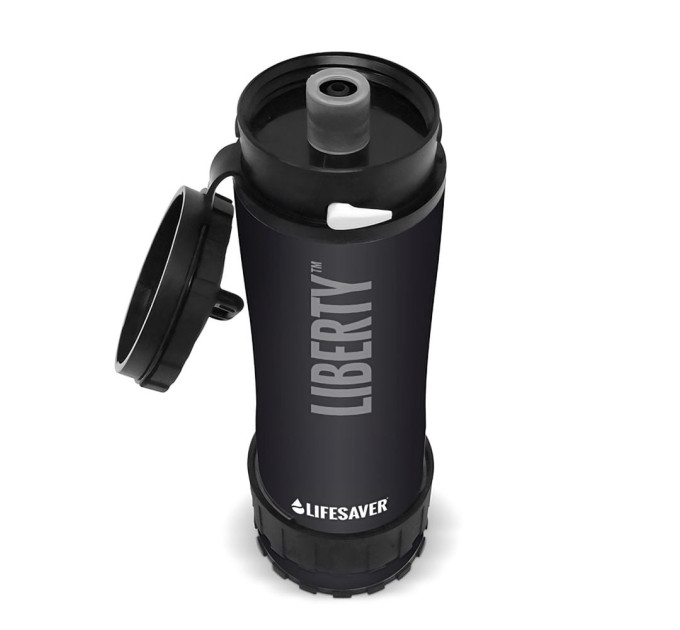 Портативная бутылка для очистки воды LifeSaver Liberty Black 0.4l