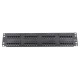Патч-панель PiPo 48 портов UTP DUAL кат 5E 19" 2U неэкранированная черная Q20