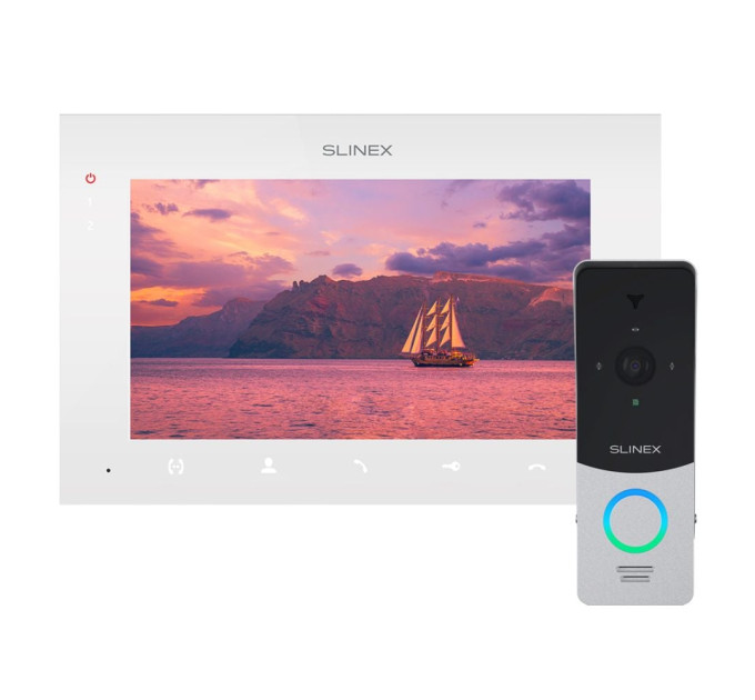 Комплект видеодомофона Slinex SQ-07MTHD White + ML-20HD Silver-Black Комплект видеодомофона Slinex SQ-07MTHD White + ML-20HD Silver-Black