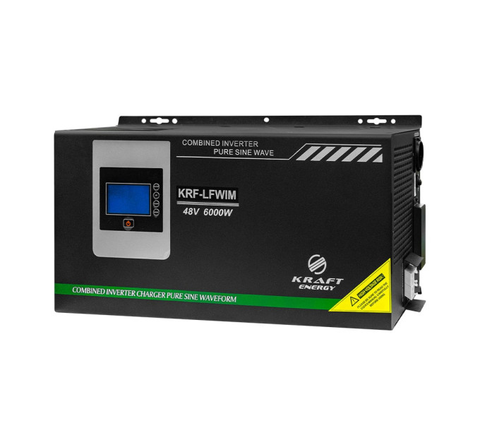 Гібридний низькочастотний інвертор 6kW Kraft KRF-LFWIM-6KW/48V-60A