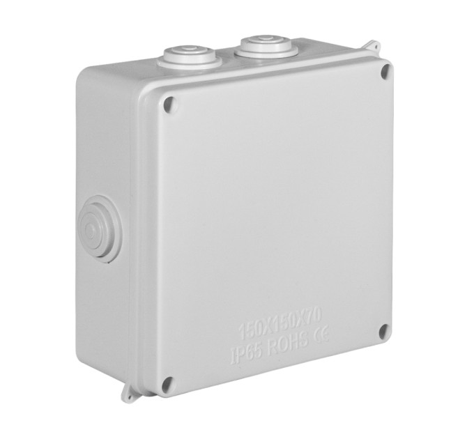Коробка розподільна з кабельними вводами Light Vision VLC-04BX 150*150*70 мм