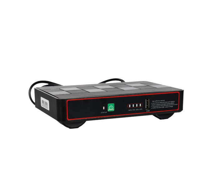 Источник бесперебойного питания DC UPS Kraft KRF-MUPS-1812 5V/9V/12V/24V/PoE, LiFePO4 2*6Ah, для роутера и медиаконвертера