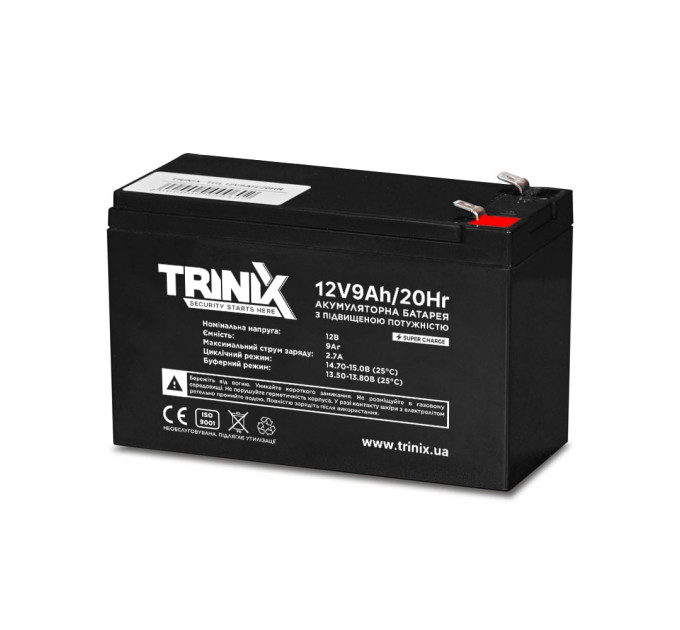 Аккумуляторная батарея гелевая 12В 9Ач Trinix TGL12V9Ah/20Hr GEL Super Charge Аккумуляторная батарея гелевая 12В 9Ач Trinix TGL12V9Ah/20Hr GEL Super Charge