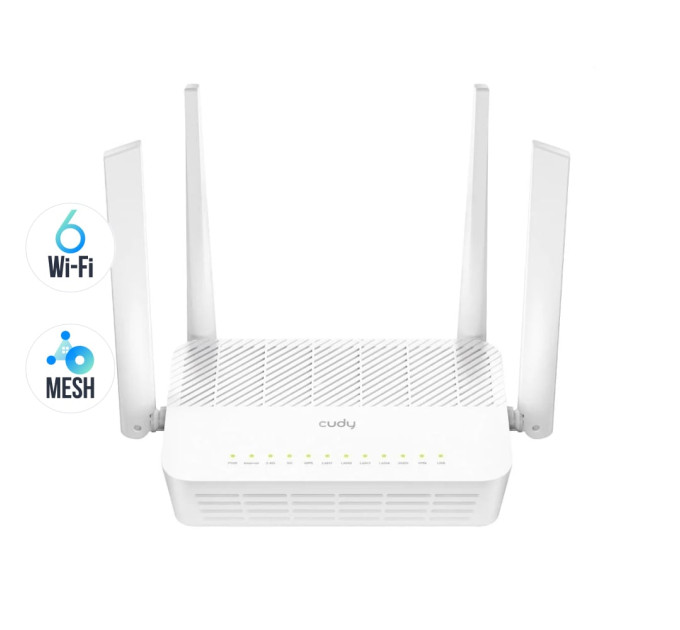 WiFi 6 Mesh-маршрутизатор 2.5G Cudy WR3000H дводіапазонний AX3000