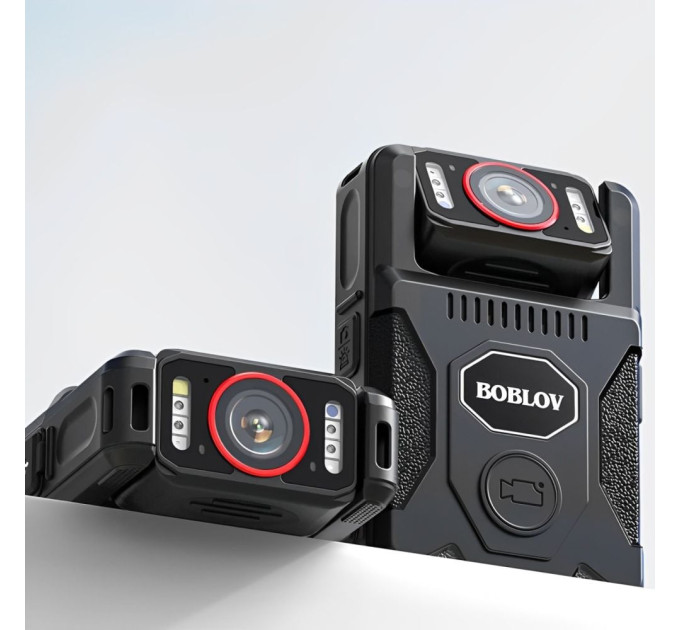 Нагрудный видеорегистратор Boblov M7 PRO 4K 128GB GPS