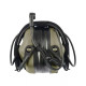 Активные защитные наушники Earmor M32X Plus (FG) Olive с гарнитурой и креплением на шлем