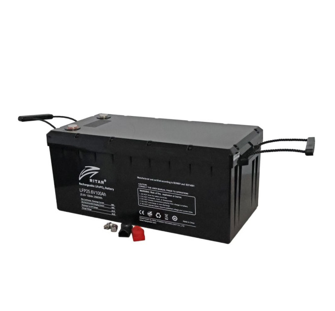 Аккумуляторная батарея литий-железо-фосфатная 25.6В 100А*ч Ritar LiFePO4 25.6V 100Ah 2560Wh