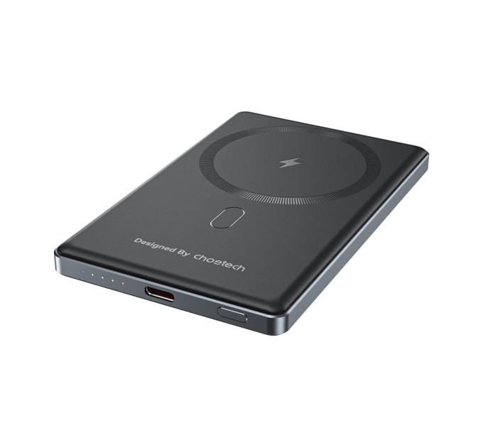 Повербанк 5000mAh Choetech B738 Black QC3.0 PD3.0 беспроводная магнитная зарядка