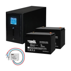 Комплект резервного питания: Kraft PSW1000VA/800W(LCD)24V UPS + батарея 2540 Вт*ч