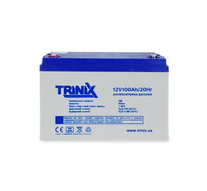 Trinix 12V100Ah/20Hr AGM Аккумуляторная батарея 12В 100Аг свинцово-кислотная
