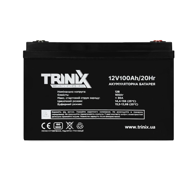 Trinix 12V100Ah/20Hr AGM Аккумуляторная батарея 12В 100Аг свинцово-кислотная