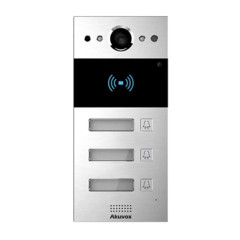IP-видеопанель на 3 абонента 2Mp Akuvox R20B SIP со считывателем EM-Marine/Mifare/NFC