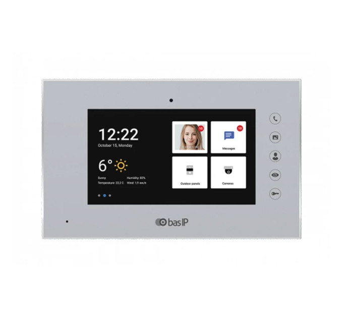 Видеодомофон AQ-07LA Silver BAS-IP