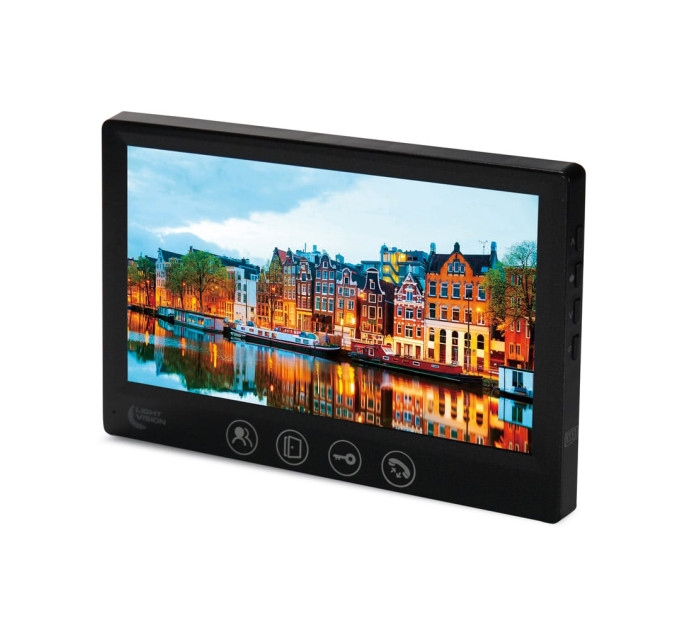Відеодомофон 7" Light Vision AMSTERDAM FHD Black