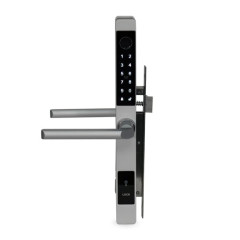 Замок биометрический автономный Trinix TRL-5105BTF Silver Left с Bluetooth, считывателем отпечатков пальцев и карт Mifare