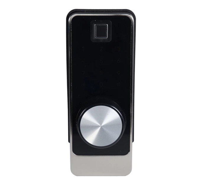 Замок біометричний автономний Trinix TRL-5203BTF Silver Right з Bluetooth, зчитувачем відбитків пальців і карт Mifare