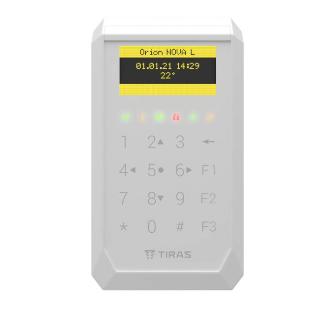 Клавіатура Tiras K-PAD OLED White з OLED-дисплеєм