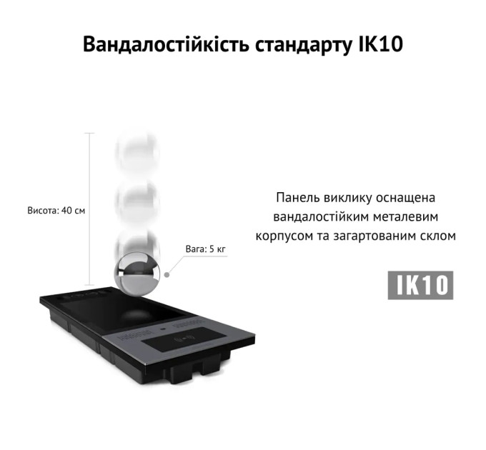 IP-відеопанель багатоабонентська 5Mp Akuvox X915S з екраном 8", розпізнаванням облич та зчитувачем EM-Marine / Mifare / NFC / BLE / QR