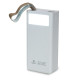 Повербанк 30000mAh Power Bank Kraft TPB-2330 White 22.5W QC3.0 LED-фонарь