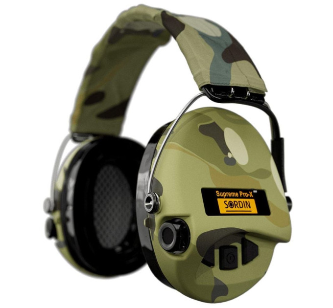 Активні навушники для стрільби Sordin Supreme Pro-X LED Multicam з LED-ліхтариком