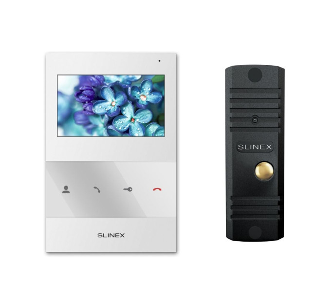 Комплект відеодомофона Slinex SQ-04 White + ML-16HR Black