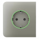 Фронтальна панель Ajax SideCover (smart) [type F] [55] ASP olive/оливкова для розумної розетки Outlet (type F)