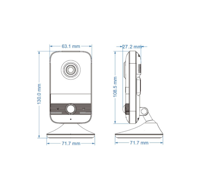 IP-відеокамера з WiFi 4Mp TVT TD-C14 f=2.1mm з мікрофоном