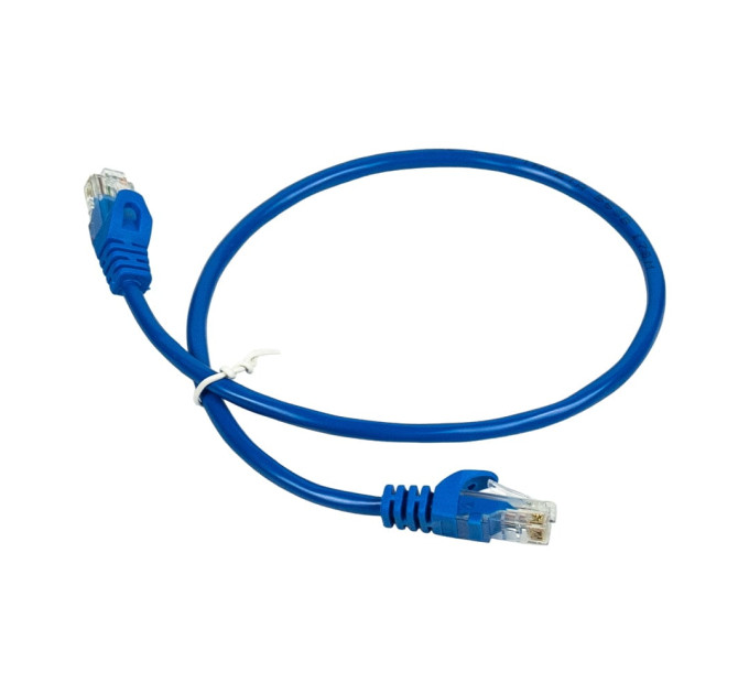 Патч-корд мережевий Trinix UTP, RJ-45, CAT.5 1m Blue