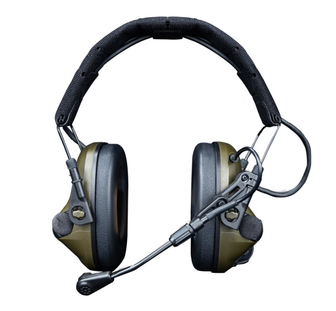 Активні захисні навушники Earmor M33 (FG) Olive з Bluetooth та гарнітурою