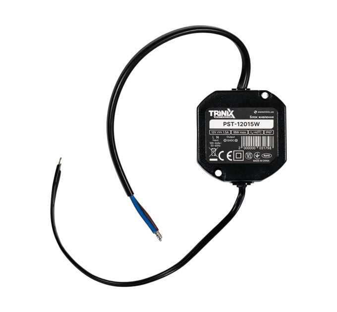 Блок живлення Trinix PST-12015W 12V/1.5A вологозахищений IP67