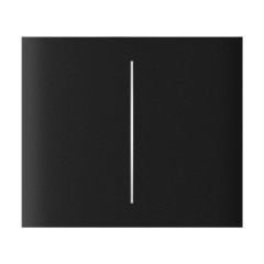 Кнопка Ajax CenterButton (2-gang) vertical black/чорна для Ajax LightSwitch vertical