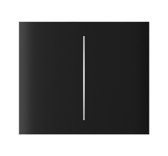 Кнопка Ajax CenterButton (2-gang) vertical black/чорна для Ajax LightSwitch vertical