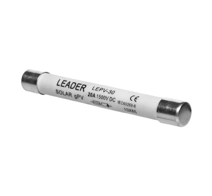 Плавкий запобіжник 20A 1500V Leader FSKDC20AL для сонячних панелей