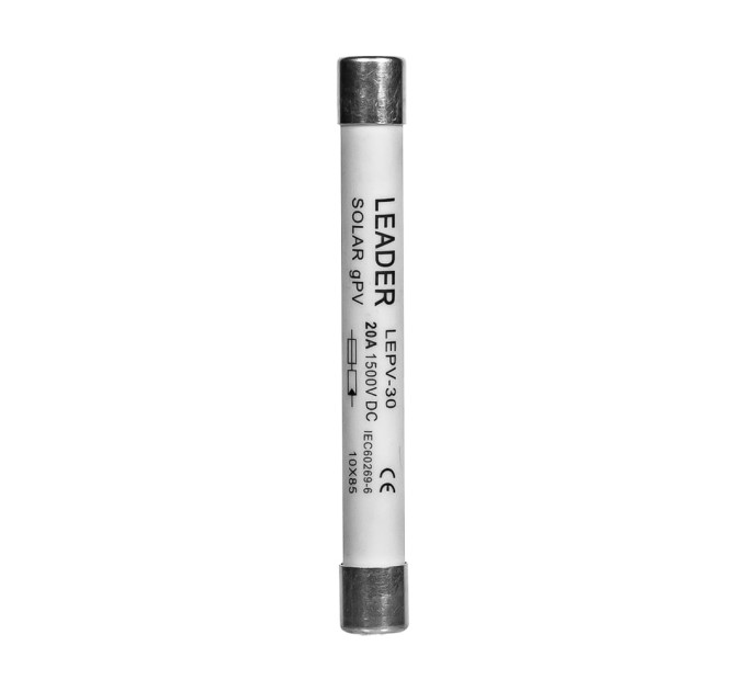 Плавкий запобіжник 20A 1500V Leader FSKDC20AL для сонячних панелей