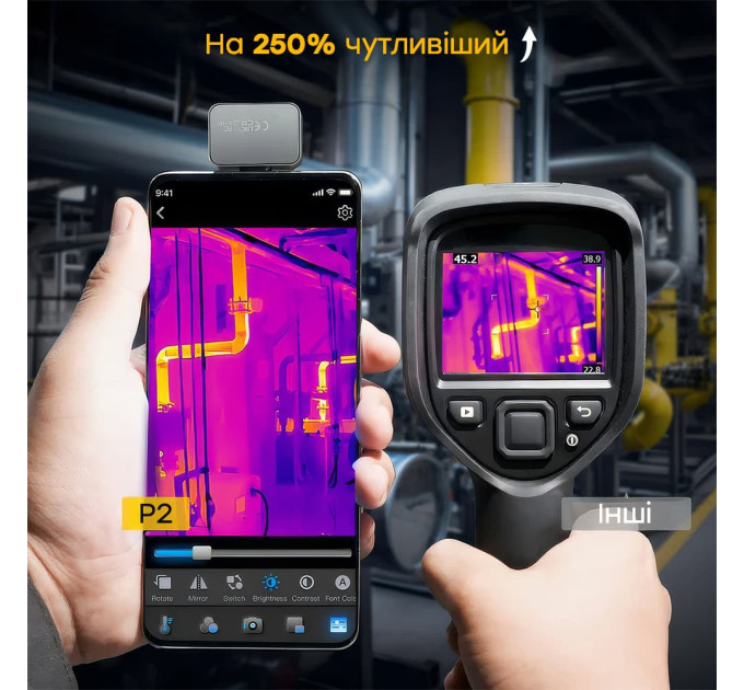 Тепловізор для смартфона на Android Thermal Master P2