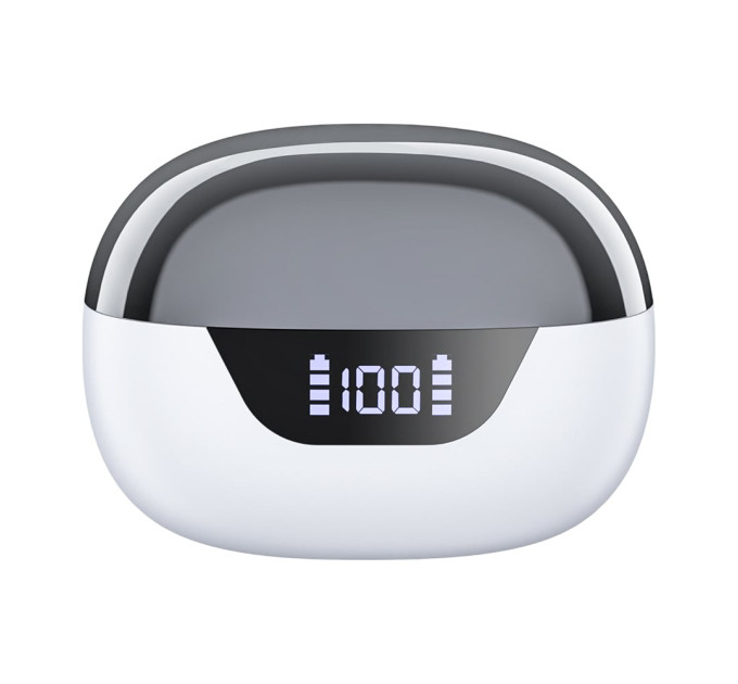 Беспроводные наушники Choetech BH-T60 White TWS, Bluetooth 5.3, ANC+ENC, LED-дисплей