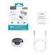 Беспроводные наушники Choetech BH-T60 White TWS, Bluetooth 5.3, ANC+ENC, LED-дисплей