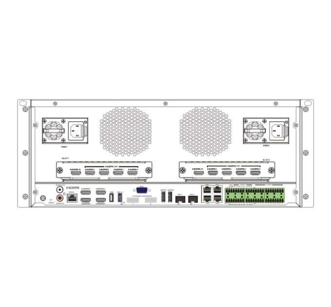IP-відеореєстратор 256-канальний 16Mp TVT TD-35256H24-A3H з декодером