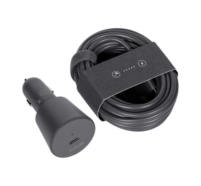 Комплект Starlink Mini Car Adapter и кабель Mini USB-C 5 м для питания Starlink mini Комплект Starlink Mini Car Adapter и кабель Mini USB-C 5 м для питания Starlink mini