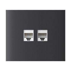 Фронтальная панель Ajax CenterCover (LAN) vertical graphite/графит для интернет-розетки Outlet (LAN) Фронтальная панель Ajax CenterCover (LAN) vertical graphite/графит для интернет-розетки Outlet (LAN)