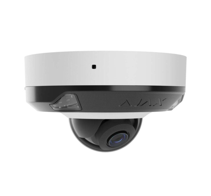IP-відеокамера 8Mp Ajax DomeCam Mini HL (8 Mp/4 mm) White f=4mm, ІЧ+LED-підсвічування, з мікрофоном