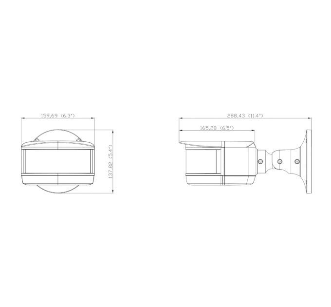 IP-відеокамера панорамна 2Mp*4 TVT TD-6528M3N (D/PE/AR2) f=3.3mm